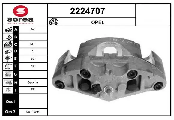 Handler.Part Brake caliper EAI 2224707 1