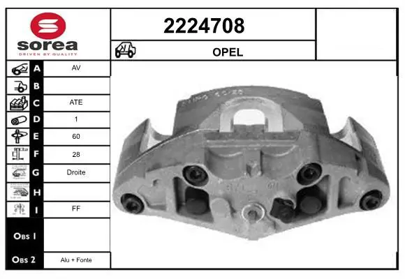 Handler.Part Brake caliper EAI 2224708 1