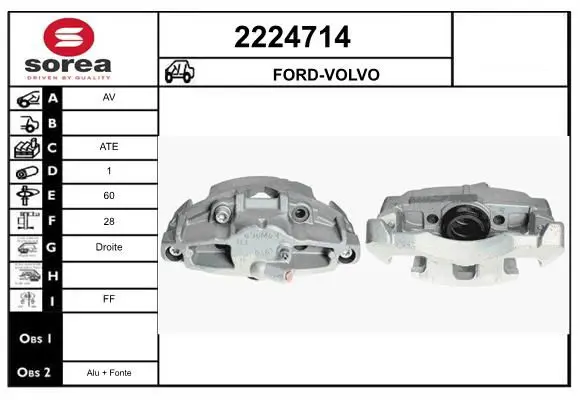 Handler.Part Brake caliper EAI 2224714 1