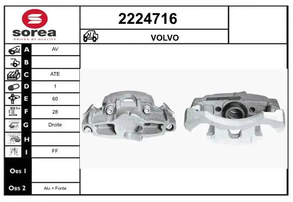 Handler.Part Brake caliper EAI 2224716 1