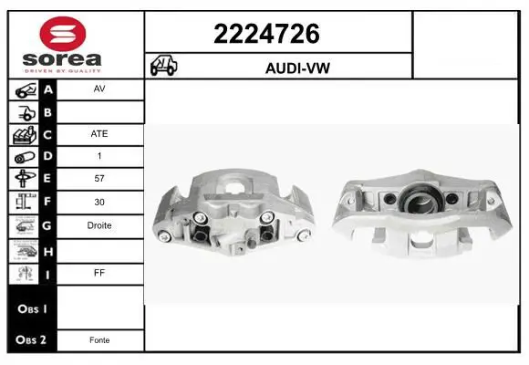 Handler.Part Brake caliper EAI 2224726 1