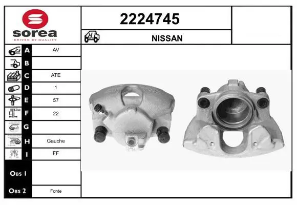 Handler.Part Brake caliper EAI 2224745 1