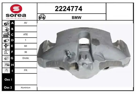 Handler.Part Brake caliper EAI 2224774 1