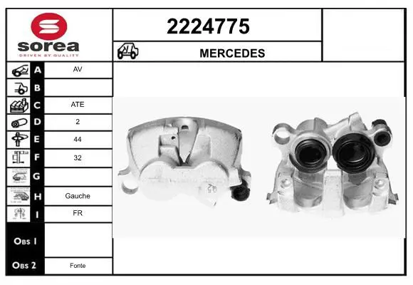 Handler.Part Brake caliper EAI 2224775 1