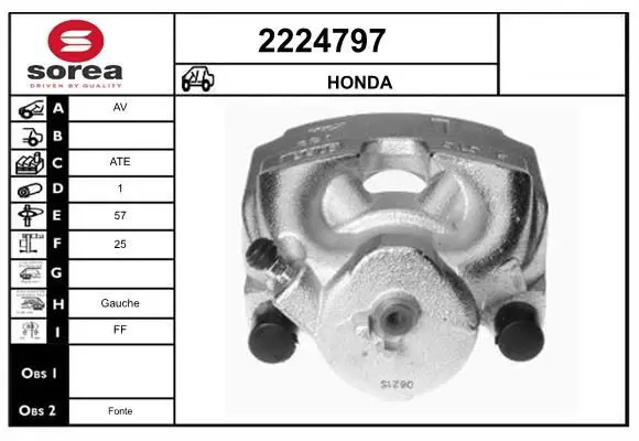 Handler.Part Brake caliper EAI 2224797 1