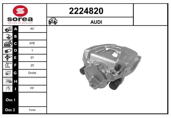 Handler.Part Brake caliper EAI 2224820 1