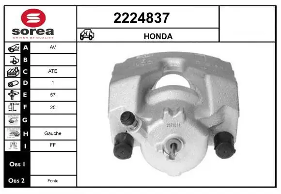 Handler.Part Brake caliper EAI 2224837 1