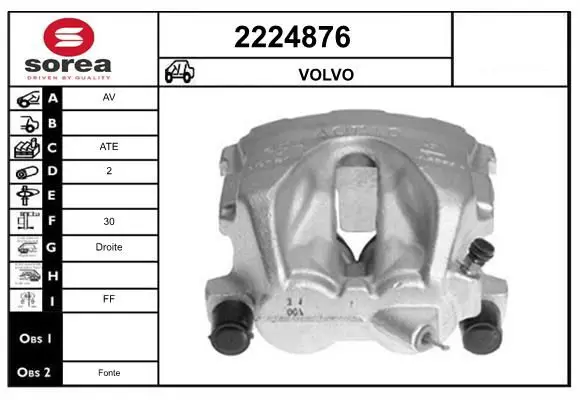 Handler.Part Brake caliper EAI 2224876 1