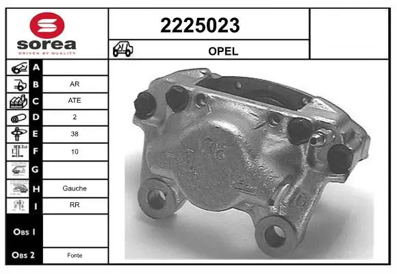 Handler.Part Brake caliper EAI 2225023 1