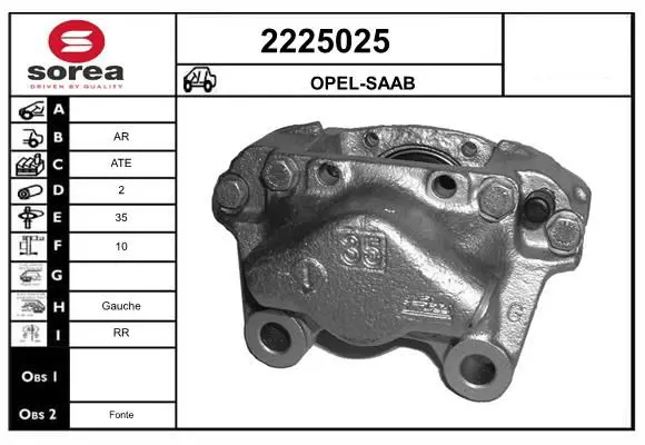 Handler.Part Brake caliper EAI 2225025 1