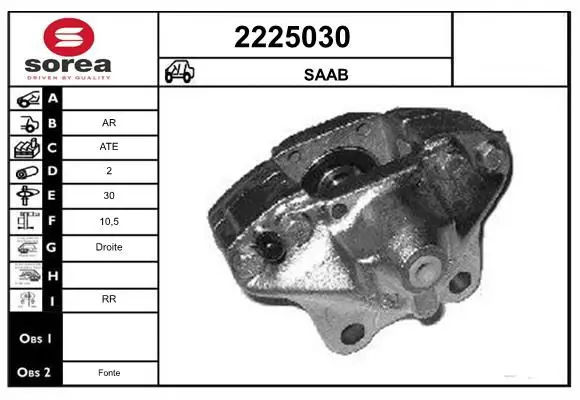 Handler.Part Brake caliper EAI 2225030 1