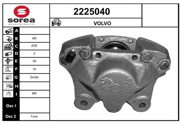 Handler.Part Brake caliper EAI 2225040 1