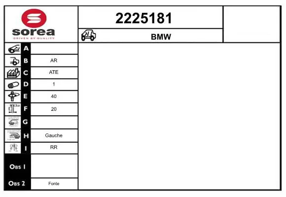 Handler.Part Brake caliper EAI 2225181 1