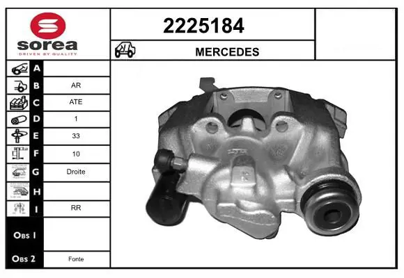 Handler.Part Brake caliper EAI 2225184 1