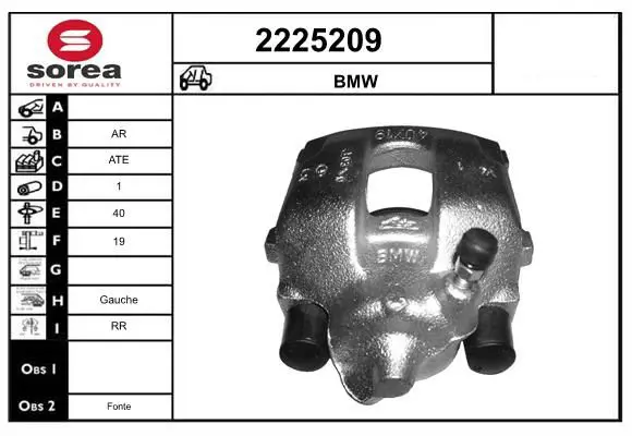 Handler.Part Brake caliper EAI 2225209 1