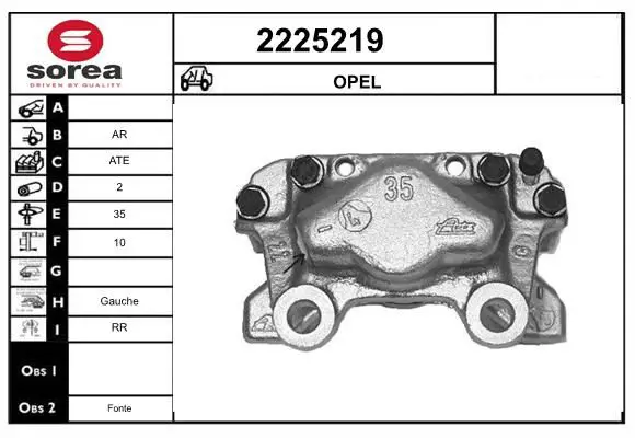 Handler.Part Brake caliper EAI 2225219 1