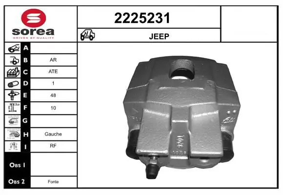 Handler.Part Brake caliper EAI 2225231 1