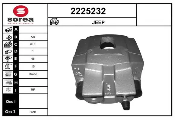 Handler.Part Brake caliper EAI 2225232 1