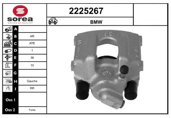 Handler.Part Brake caliper EAI 2225267 1