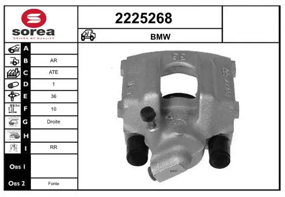 Handler.Part Brake caliper EAI 2225268 1