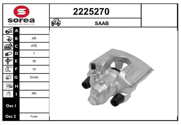 Handler.Part Brake caliper EAI 2225270 1