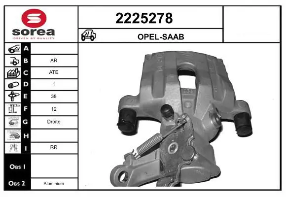 Handler.Part Brake caliper EAI 2225278 1