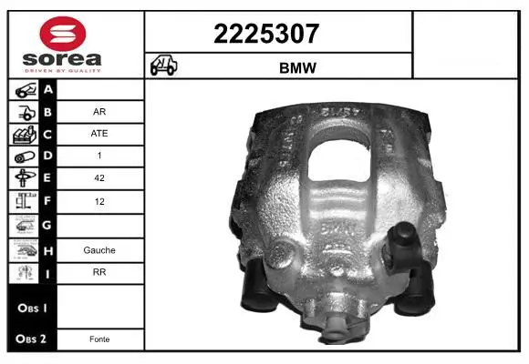 Handler.Part Brake caliper EAI 2225307 1