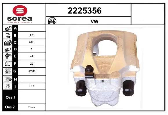 Handler.Part Brake caliper EAI 2225356 1