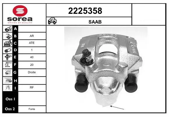 Handler.Part Brake caliper EAI 2225358 1