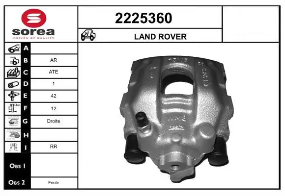 Handler.Part Brake caliper EAI 2225360 1