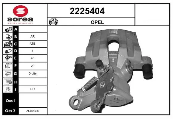 Handler.Part Brake caliper EAI 2225404 1