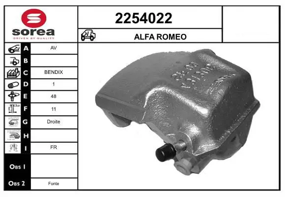 Handler.Part Brake caliper EAI 2254022 1