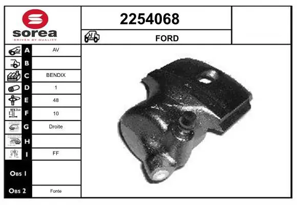 Handler.Part Brake caliper EAI 2254068 1