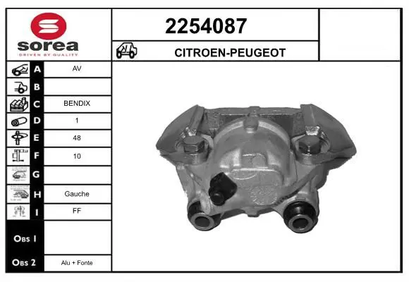 Handler.Part Brake caliper EAI 2254087 1