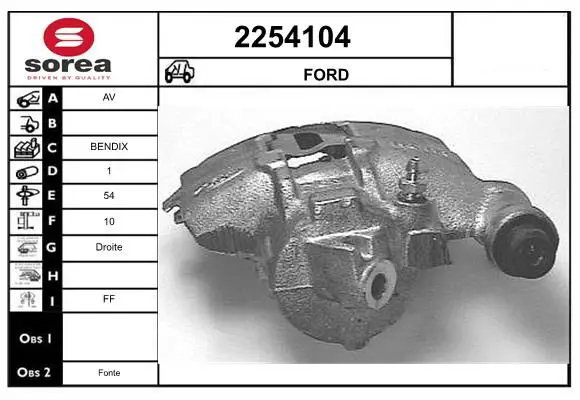 Handler.Part Brake caliper EAI 2254104 1