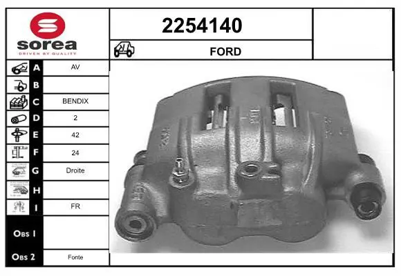 Handler.Part Brake caliper EAI 2254140 1