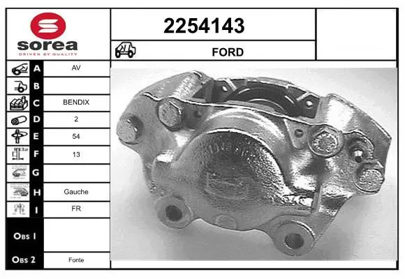 Handler.Part Brake caliper EAI 2254143 1