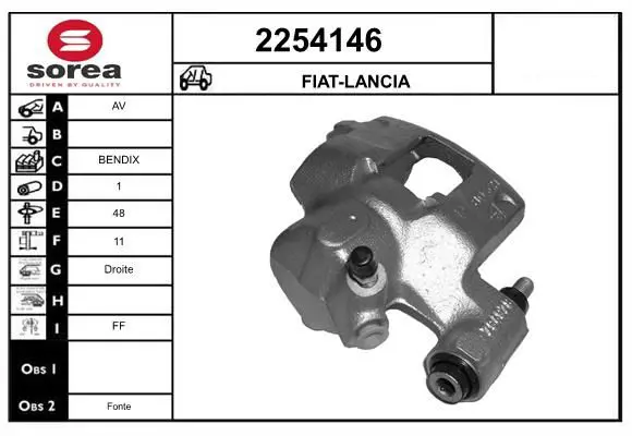 Handler.Part Brake caliper EAI 2254146 1