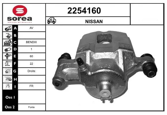 Handler.Part Brake caliper EAI 2254160 1