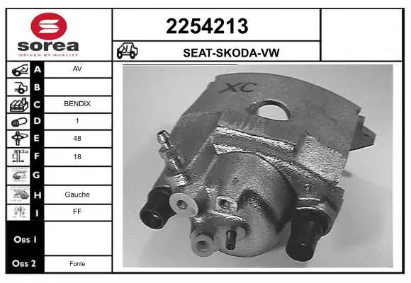 Handler.Part Brake caliper EAI 2254213 1