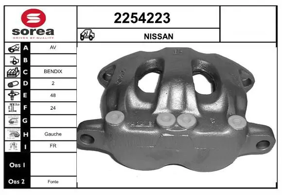 Handler.Part Brake caliper EAI 2254223 1