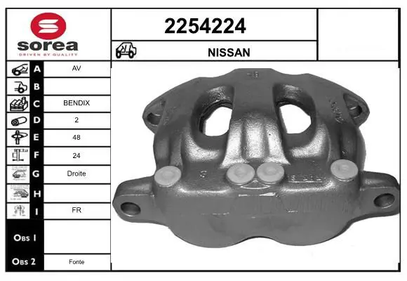 Handler.Part Brake caliper EAI 2254224 1