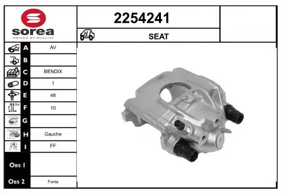 Handler.Part Brake caliper EAI 2254241 1