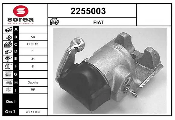 Handler.Part Brake caliper EAI 2255003 1