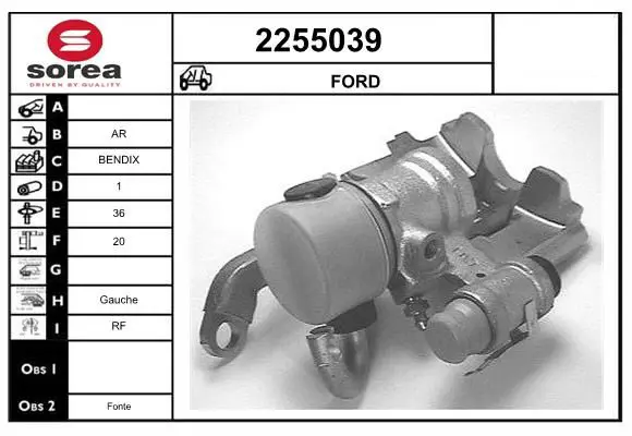 Handler.Part Brake caliper EAI 2255039 1