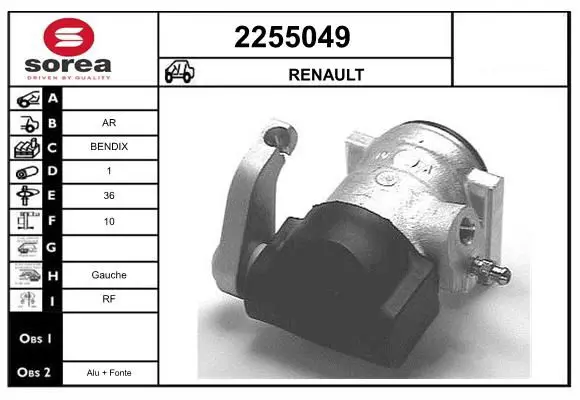 Handler.Part Brake caliper EAI 2255049 1