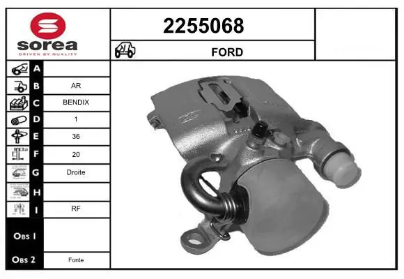 Handler.Part Brake caliper EAI 2255068 1