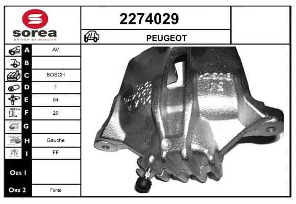 Handler.Part Brake caliper EAI 2274029 1