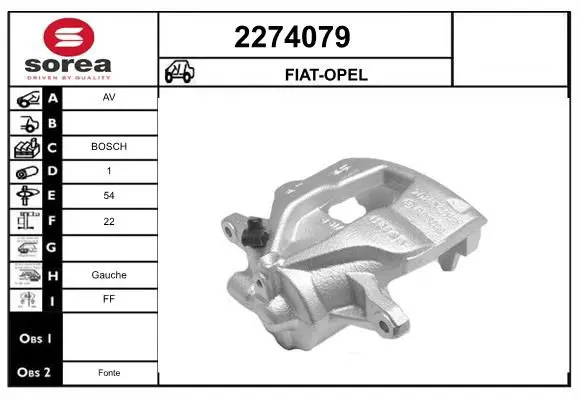 Handler.Part Brake caliper EAI 2274079 1