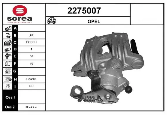 Handler.Part Brake caliper EAI 2275007 1